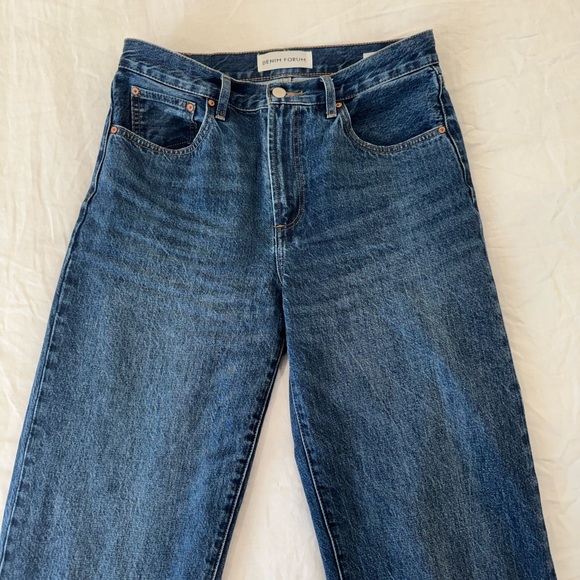 Denim Forum the90s Marlo high-rise baggy, dark blue jeans - Picture 3 of 3